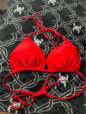 Red bathing suit top